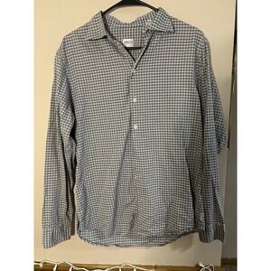 Plaid Armani Button Down Shirt